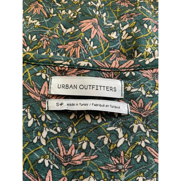Urban Outfitters Floral Smocked Mini Dress-Womens Small Petite - Picture 5 of 8